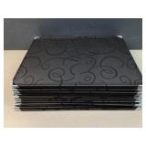 qty of metal framed stretched material