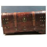 wood treasure chest -10' wide broken foot