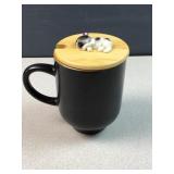 coffee cup with lid - spoon hole