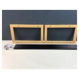 2 pcs wood joined w metal bars -- frame ?