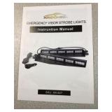 LED visor light set amber