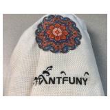 ANTFUNY Striped Beach Towel with Bag