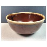USA Brown Drip glazed pottery bowl