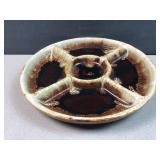 California Pottery brown drip server