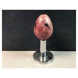 Three Decorative Stone Eggs