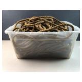 Coil of Heavy-Duty Natural Fiber Rope