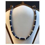 16???? azurite-malachite stone necklace
