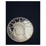 1 oz .999 copper round Statue of Liberty design