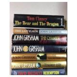 books mostly John Grisham hard back