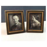 (2) vintage framed photos