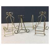 group of display stands for art / books etc