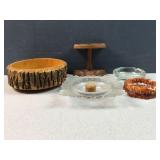 Assorted Vintage Decor and Ashtray Lot