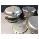 Vintage Aluminum Camping Cookware Set