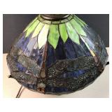 Stained Glass Dragonfly Accent Lamp