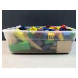 Assorted Wooden Building Blocks & Beads