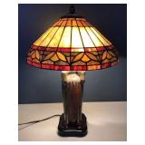 Arts & Crafts Style Ceramic Table Lamp