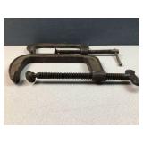 Two Vintage Cincinnati Tool Deep Clamps