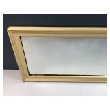 Rectangular Wall Mirror, Cream Frame