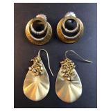 Coldwater creek earrings gold toned