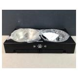 set of pet food / water bowls