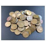 (100) wheat pennies