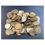 (100) wheat pennies