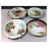 Collection of Vintage Floral Plates