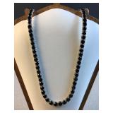 NYC II Sterling silver 20ï¿½ round-cut black stone