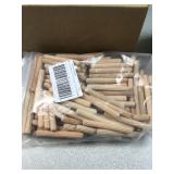 Assorted Wood Dowels and Clips Set