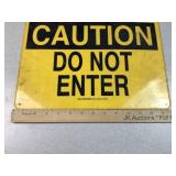 Vintage Ideal Industries Caution Sign
