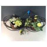 Set of 2 Industrial Globe Planters