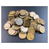 (100) wheat pennies