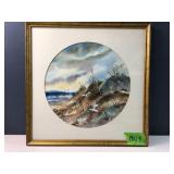 Set of 3 Coastal Watercolor Landscapes