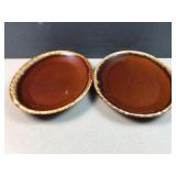Pair Hull Pottery serving tray / bowl