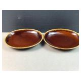 (2) Hull Pottery Spaghetti bowls / servers