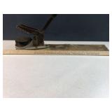 Vintage Cast Iron & Wood Seal Press