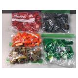 Organized Lego pieces