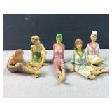 (5) sitting ladies