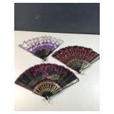 vintage folding pocket fans
