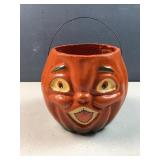Antique trick or treat bucket Halloween