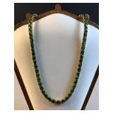 NYC II Sterling silver 18ï¿½ round-cut green stone