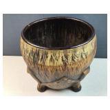 Rustic Ceramic Tree Trunk Planter