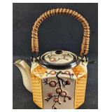 Vintage Japanese Porcelain Crackle Teapot