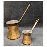 2 Vintage Copper Side Sprout Dippers