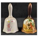 Vintage Porcelain Bells - lot of 2