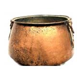 Large Vintage Copper Cauldron