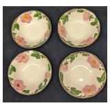 4 Retired Franciscan Desert Rose Dessert Bowls B
