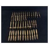 Antique Siam India Small Brass Butter Spreaders, S