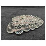 Clear Crystal Art Glass Bead Round Beaded Necklace