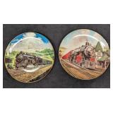 2 Train Jim Deneen Artaffects Porcelain Collector
